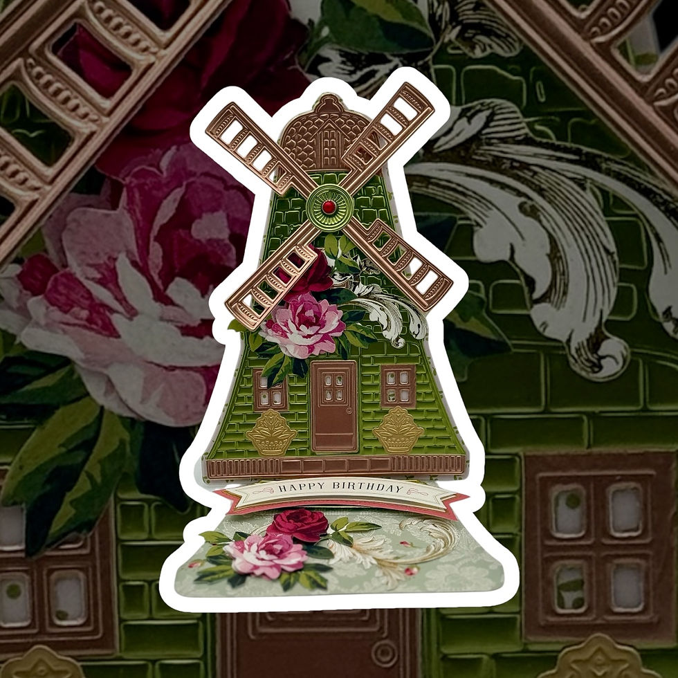 Thumbnail: "Happy Birthday" Windmill Easel Card