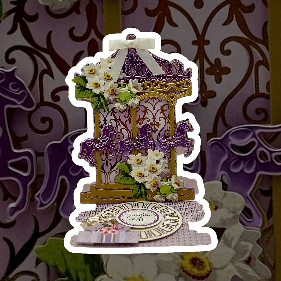 Thumbnail: "Just For You" Carousel Easel Card