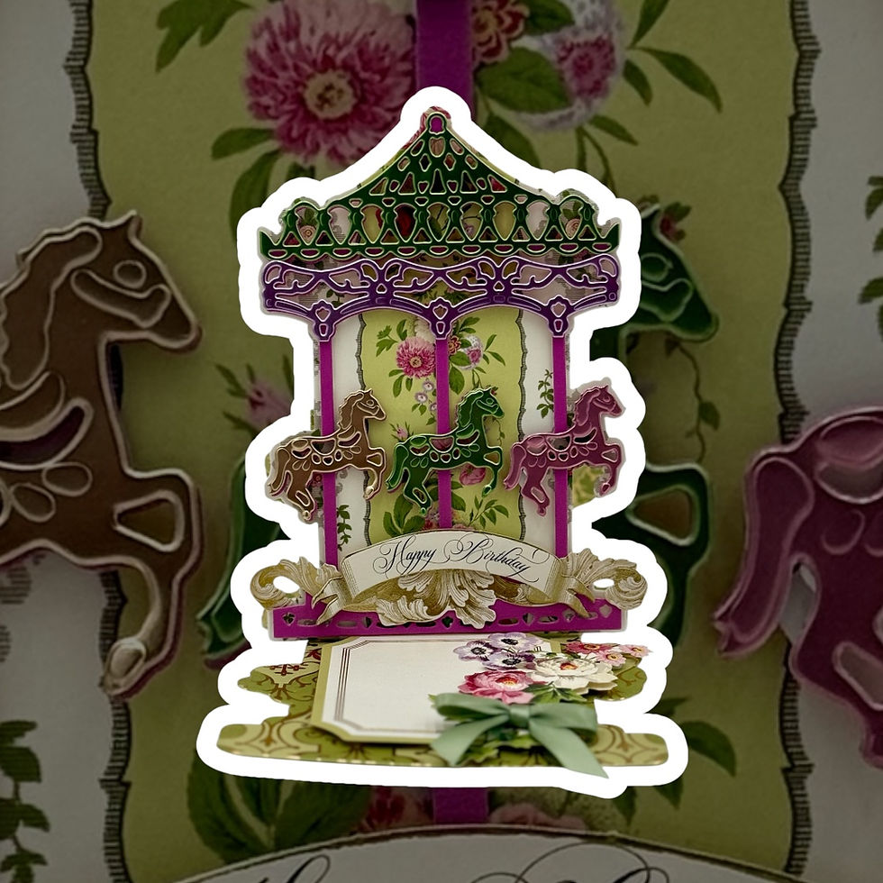 Thumbnail: "Happy Birthday" Carousel Easel Card