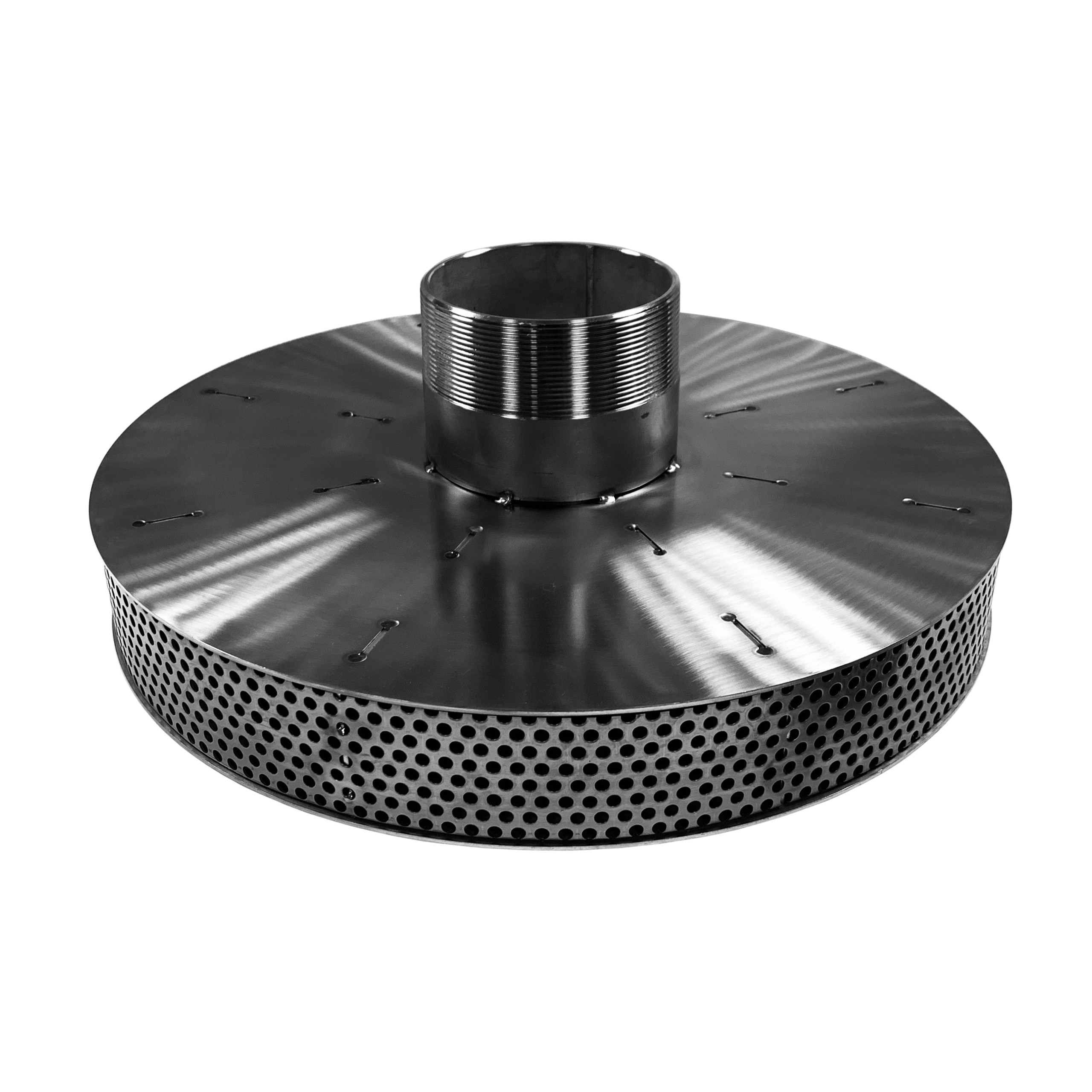 Kosz ssawny nierdzewny smok DN100 4" 304, 1.4301/1.4307 Vortex Inhibitor