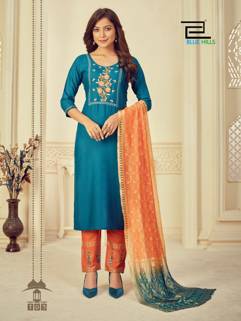 Thumbnail: Skyline  Designer Ready Made Kurtis Collection