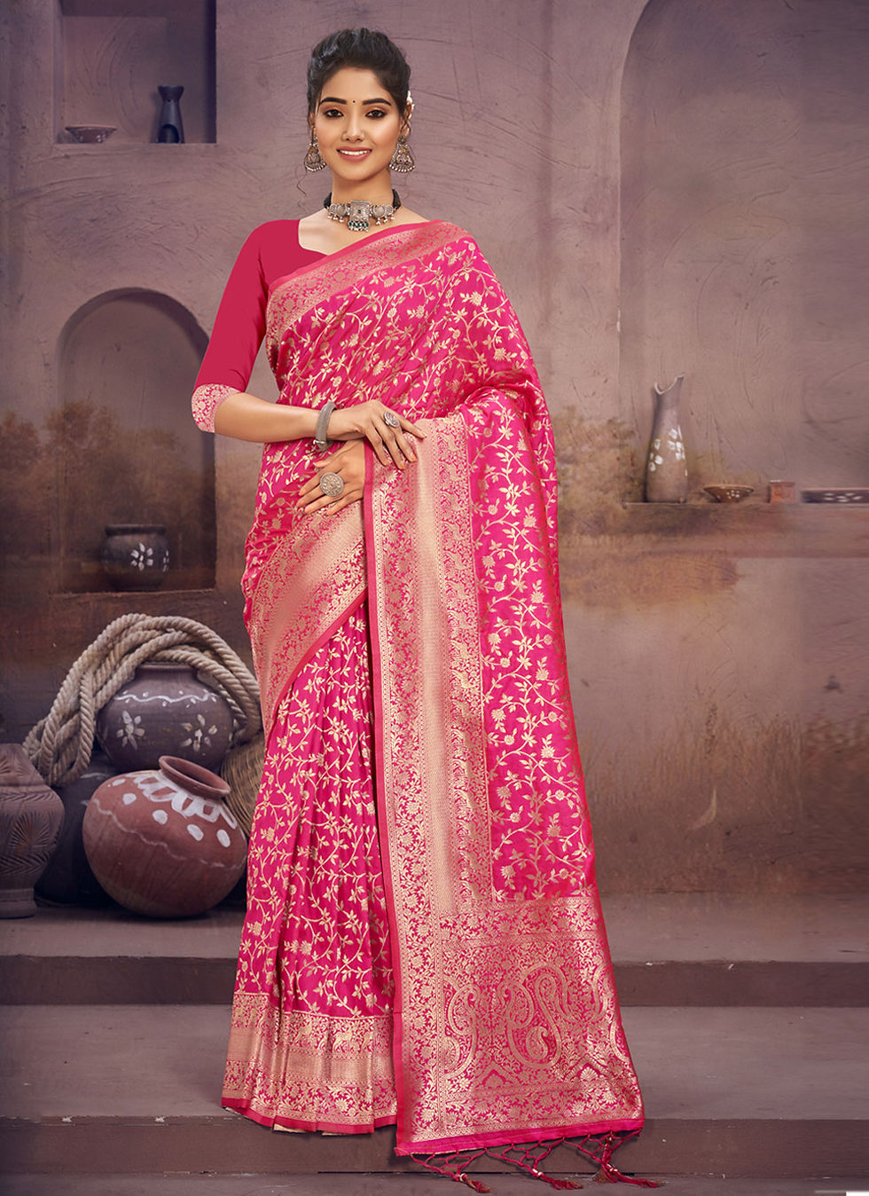 Thumbnail: Surili Silk  Banarasi Saree Collection