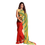 Thumbnail: Embroided Golden-Elephant Georgette saree