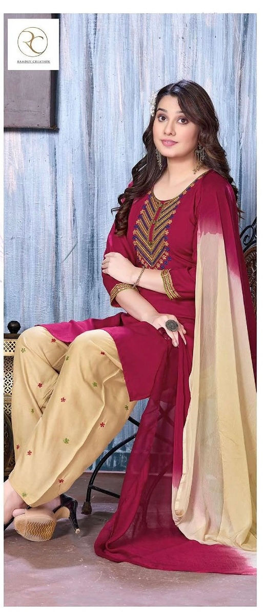 Thumbnail: Latest Fancy kurti with Patiyala and Dupatta 