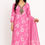 Thumbnail: Floral Cotton Kurti Set with Dupatta