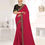 Thumbnail: Designer Georgette Sarees with Embroidered Blouses and Swarovski Border