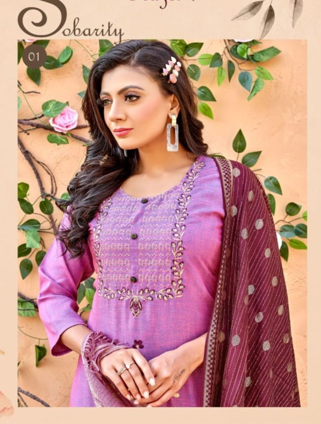 Latest Regular Kurti With Bottom & Dupatta