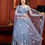 Thumbnail: Pastel Blue Net Embroidered Lehenga Choli Set with Dupatta
