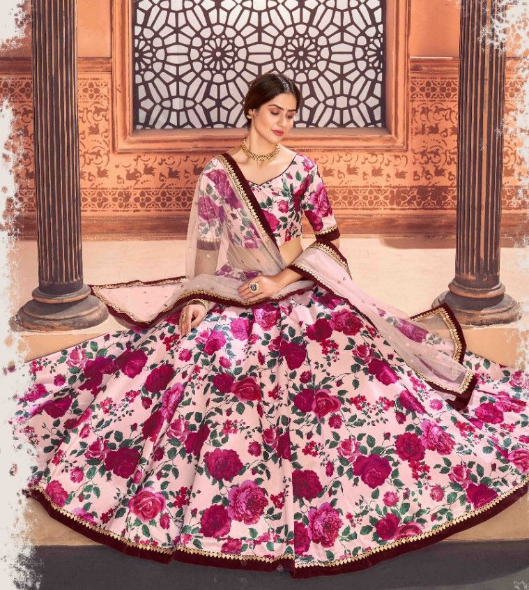 High Quality Lehenga in peach color