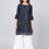 Thumbnail: Multicolored Patchwork Tunic with White Flared Pants