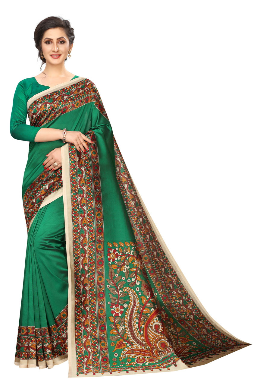 Thumbnail: Casual Wear Khadi Printed Sarees