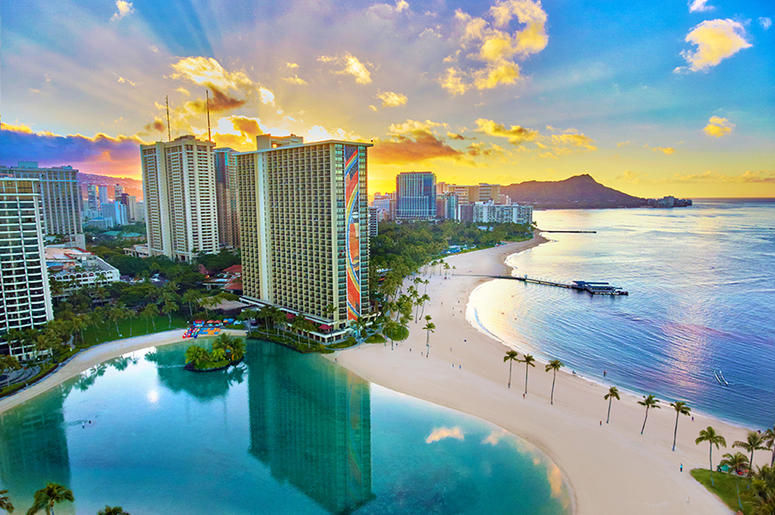La spiaggia di Waikiki