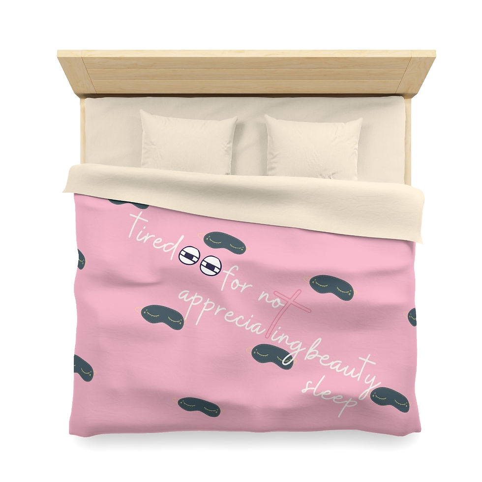 Miniature : Tired Eyes Microfiber Duvet Cover