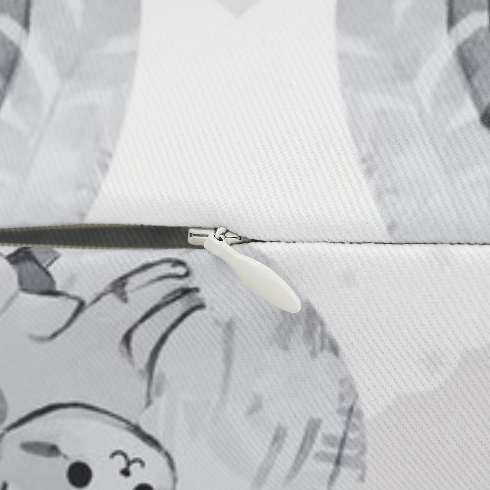 Thumbnail: Bubble Cat Mono Lumbar Pillow