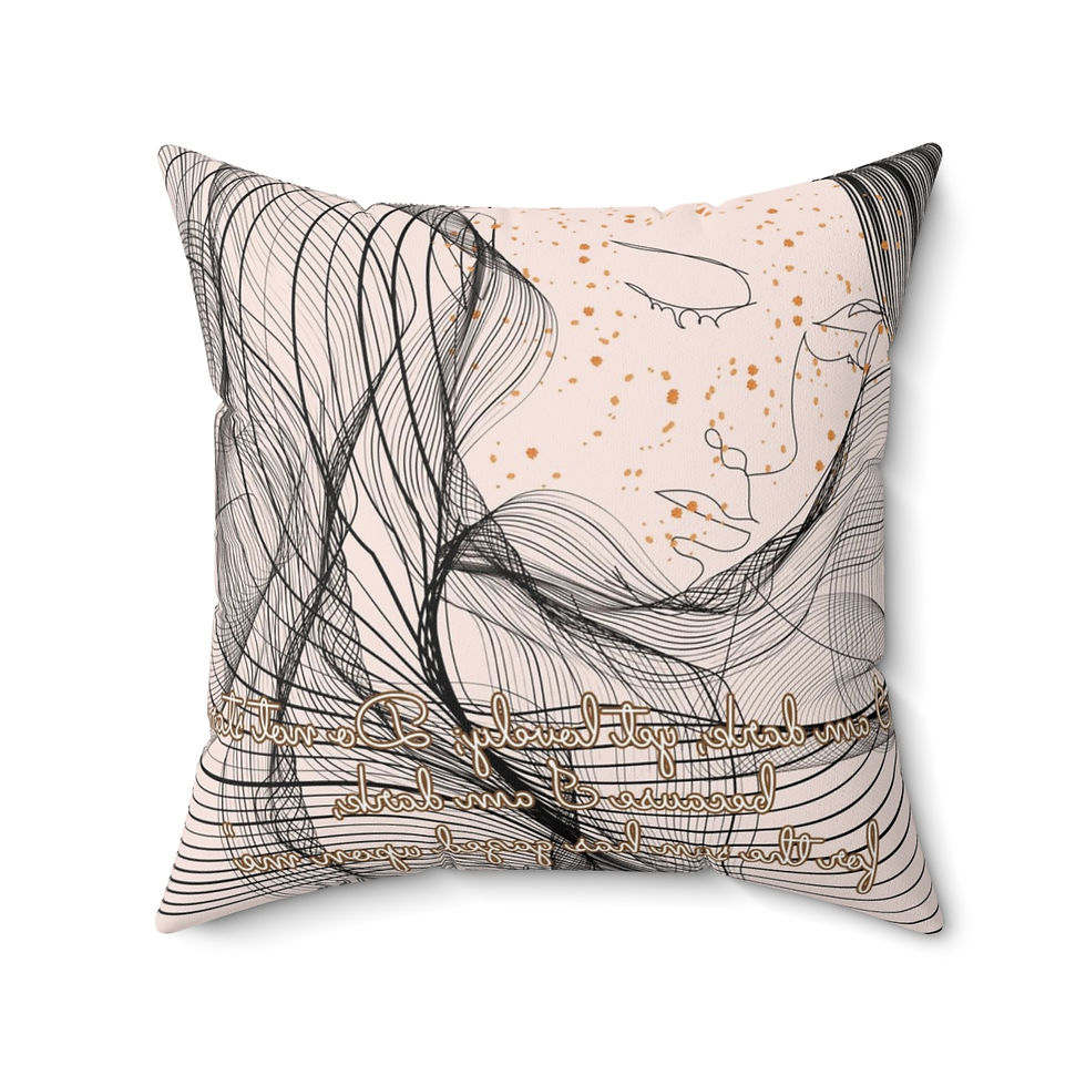 Thumbnail: Dark Yet Lovely Square Pillow