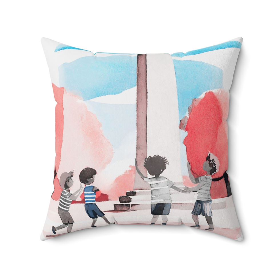 Thumbnail: Play In The Park Square Pillow