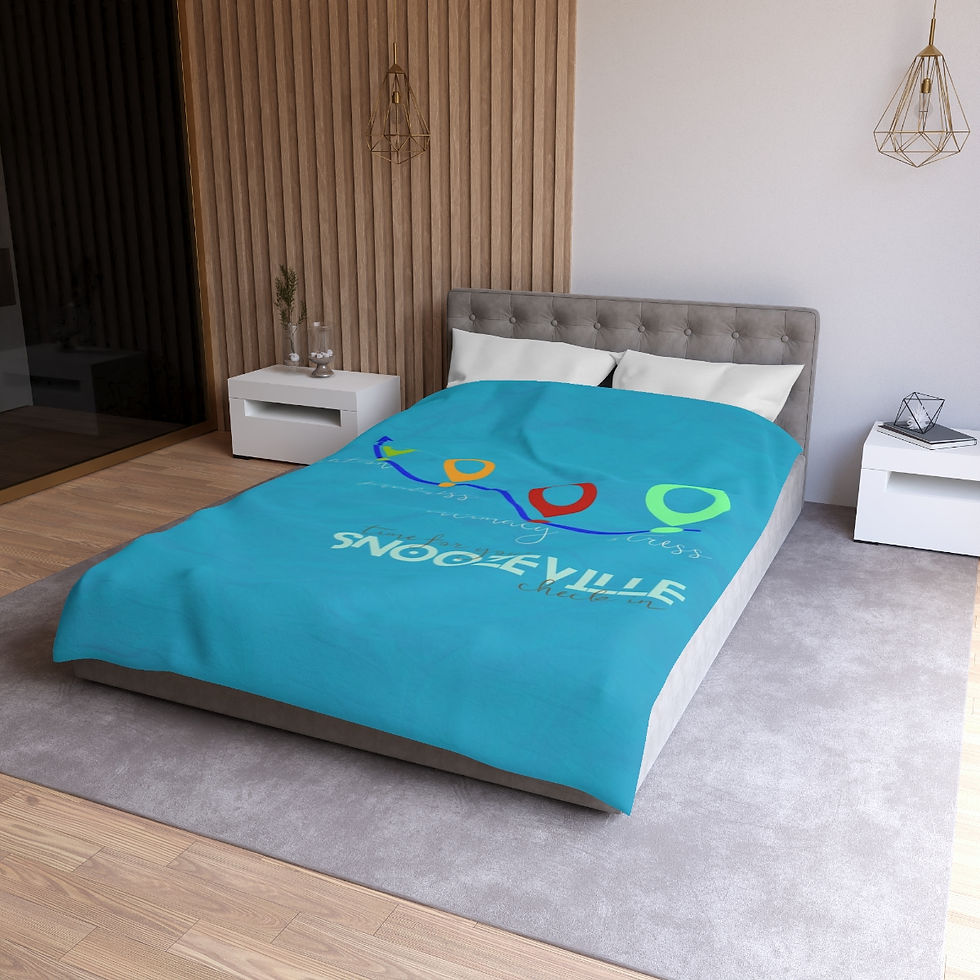 Miniature : Emotions Checked at Snoozeville Microfiber Duvet Cover