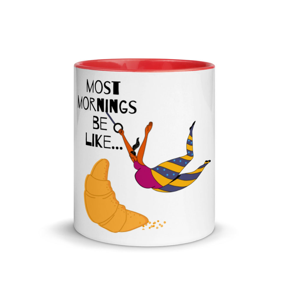 Thumbnail: EATING FOR TWO Mug with Color Inside
