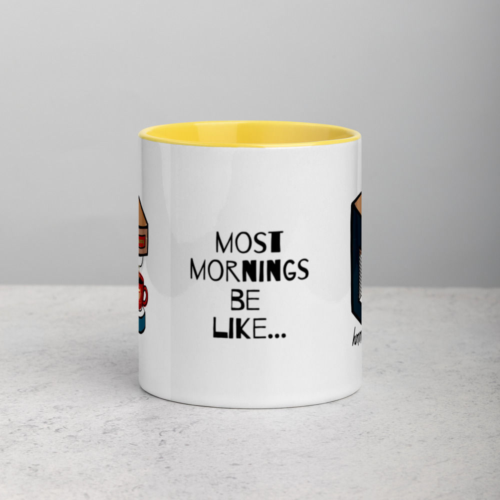 Hmm...Coffee Tea Mug with Color Inside