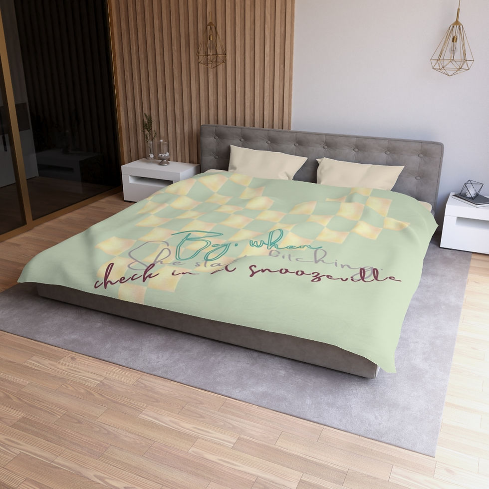 Miniature : Boy When She Starts Microfiber Duvet Cover
