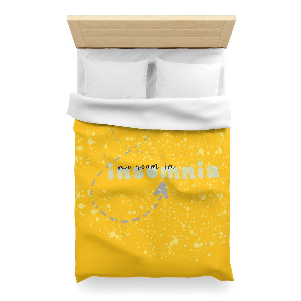 Miniature : No Room in Insomnia Microfiber Duvet Cover