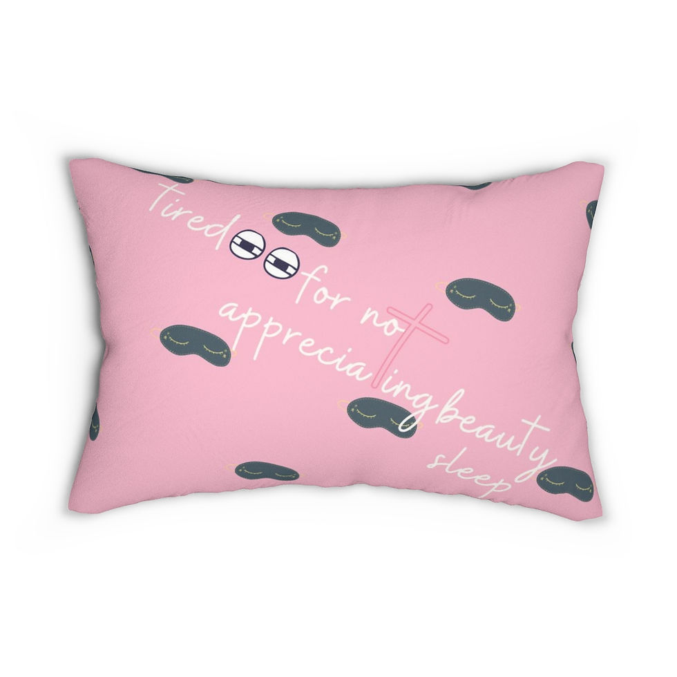 Miniature : Tired Eyes Lumbar Pillow