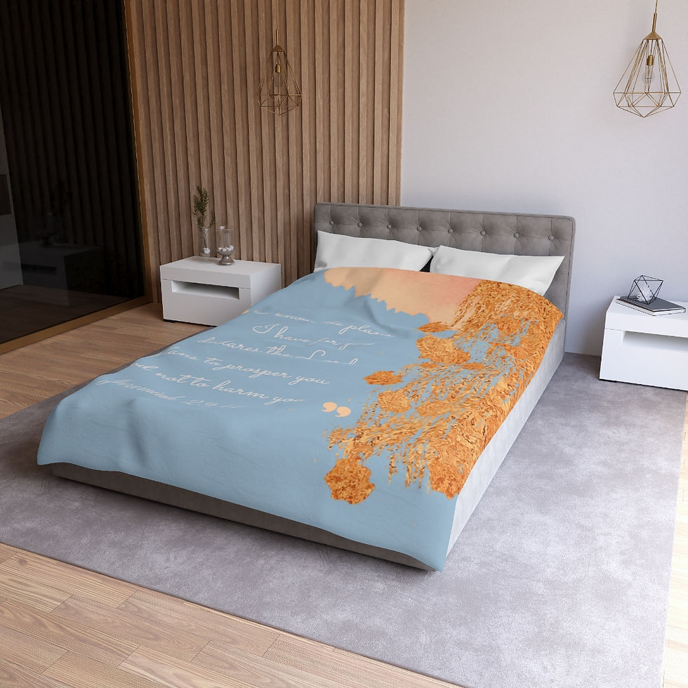 Thumbnail: His Plans Microfiber Duvet Cover