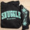 Thumbnail: Snuggle Weather Black Hoodie with Sleeve Design