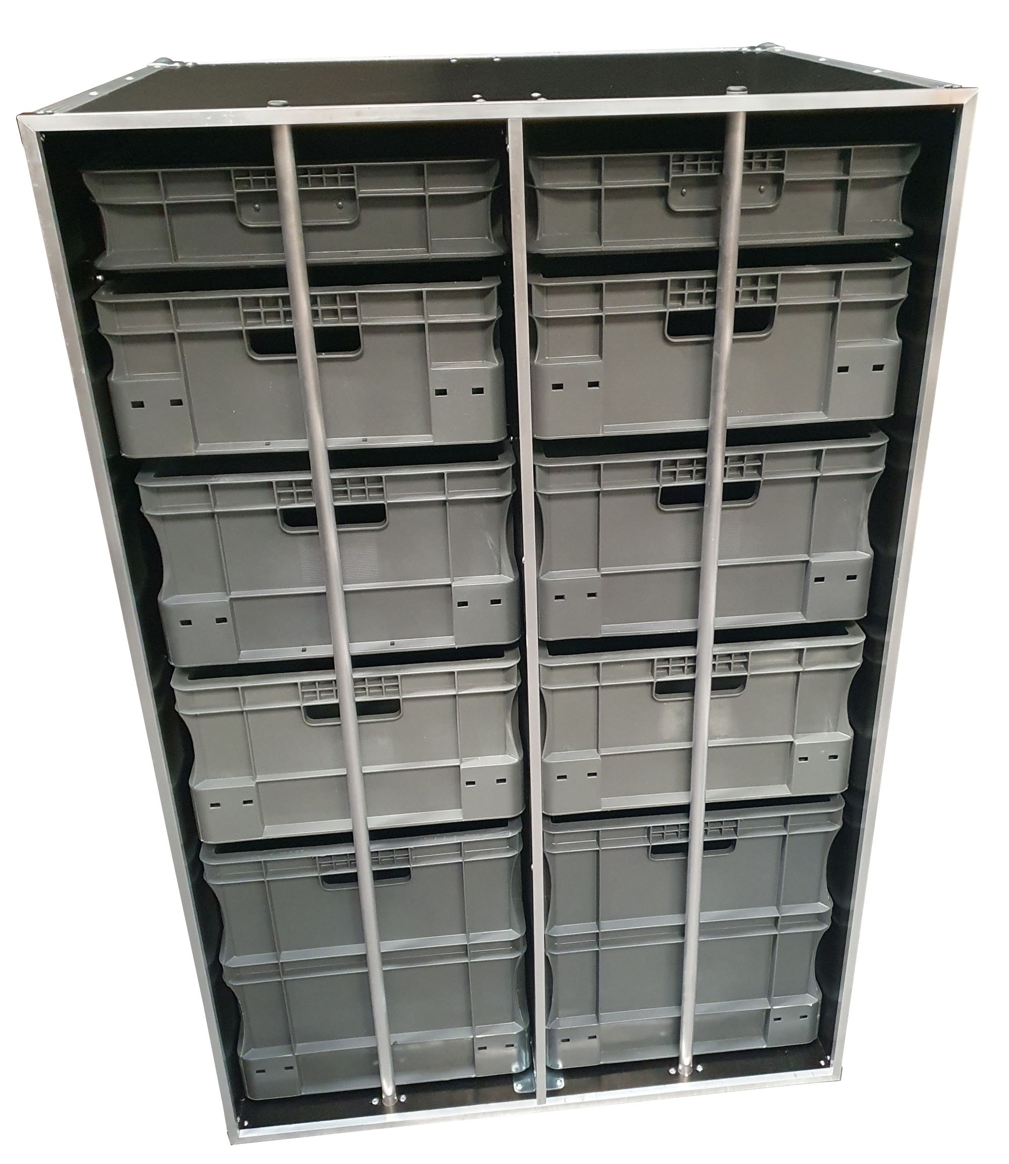 Van Storage Case With 10 Removable Storage Boxes - Open Front-VME-EC6