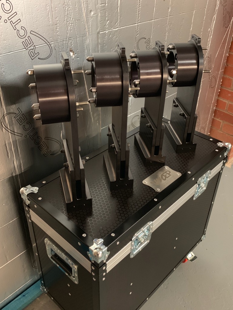 Race Car Hub Stands With Laser Tracking and Camber.