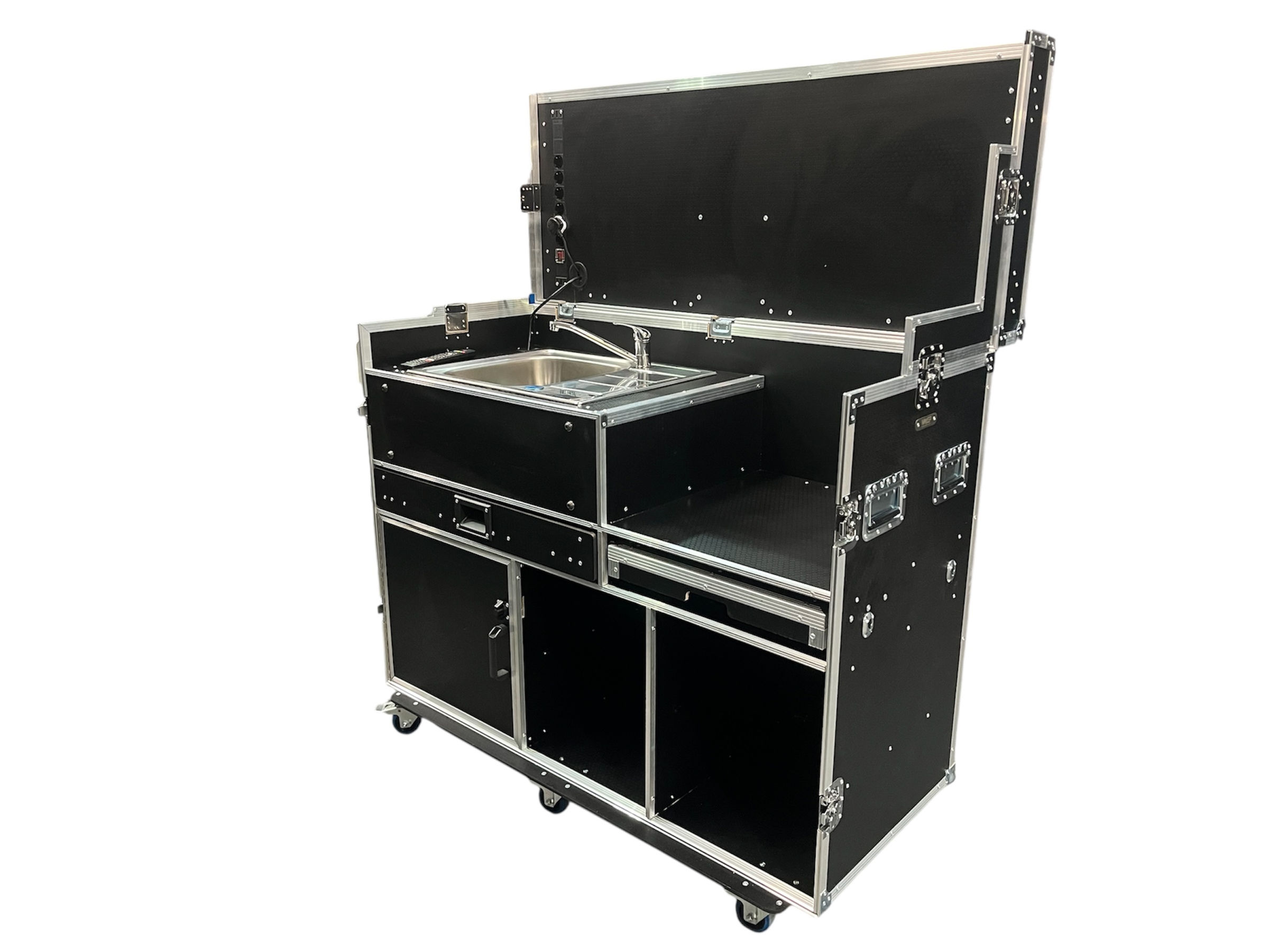 Hospitality Flight Case With Sink & 40" Smart TV - VME-HC28