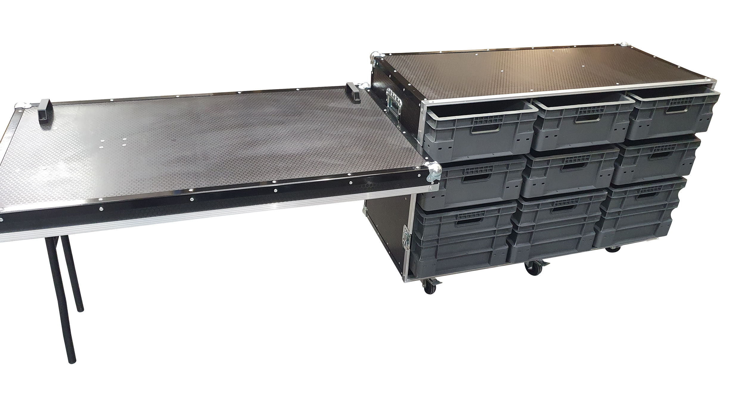 Estuche de vuelo 3x3 con cubierta / mesa