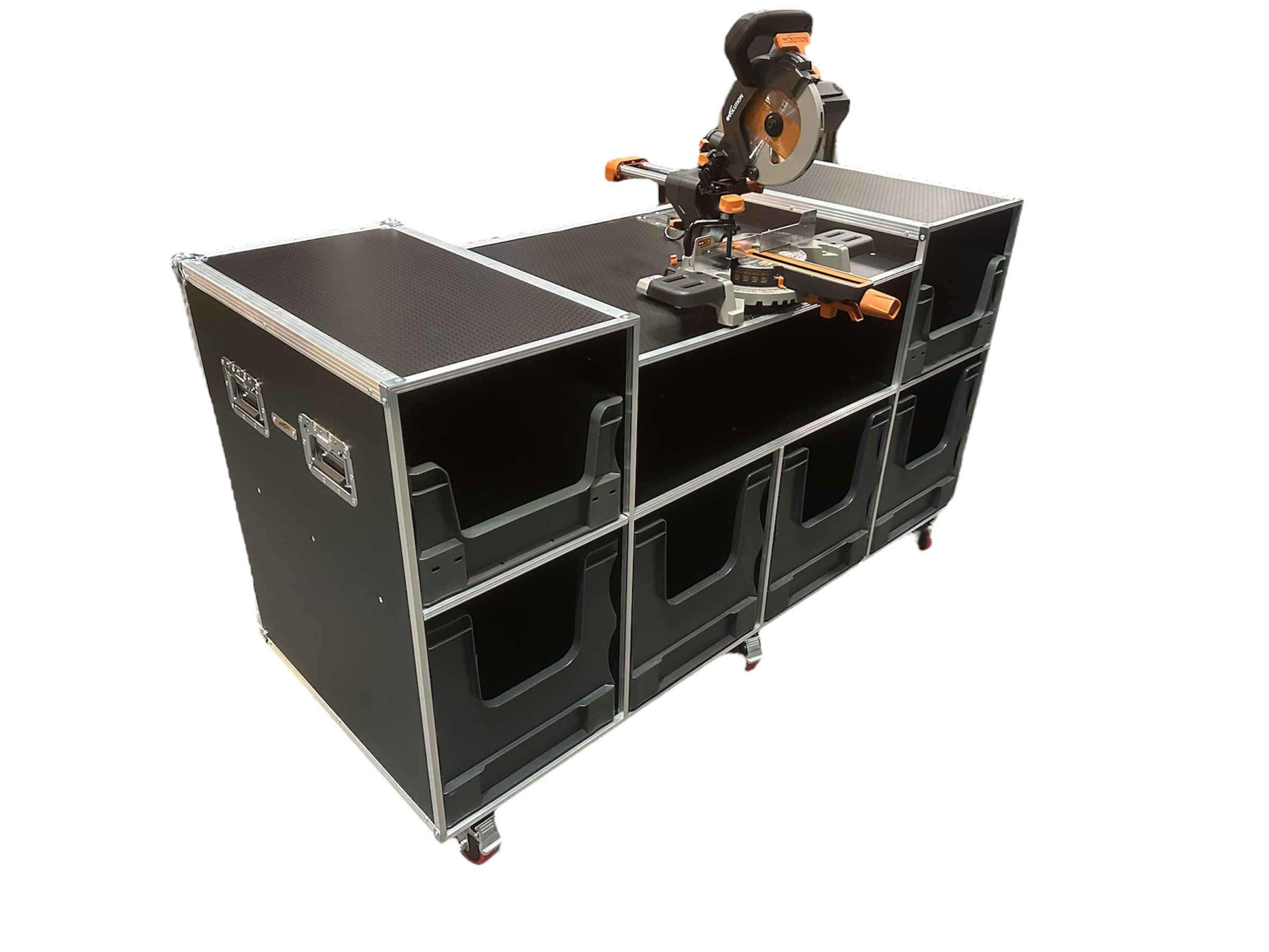 Mitre Saw Case With Euro Boxes - VME-TB17