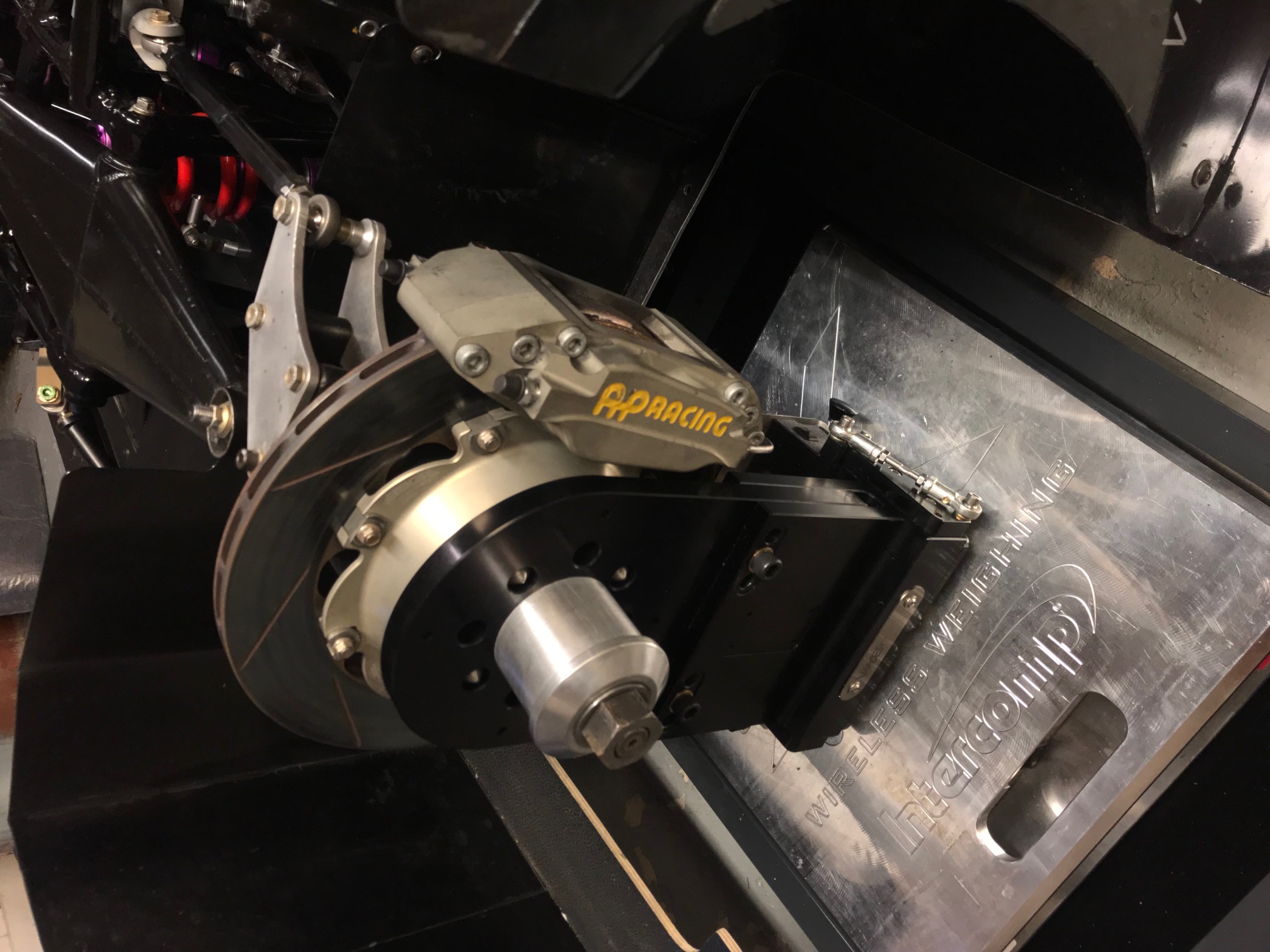 Race Car Hub Stands With Laser Tracking and Camber.