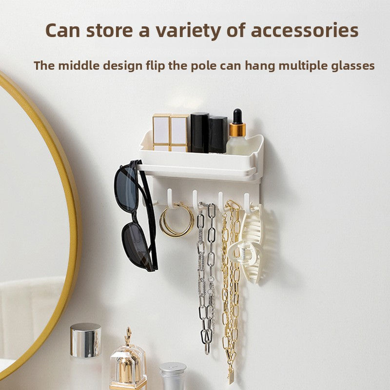 Creative Storage Rack Simple Wall Mounted Hair Accessories Keychain Hook Storage