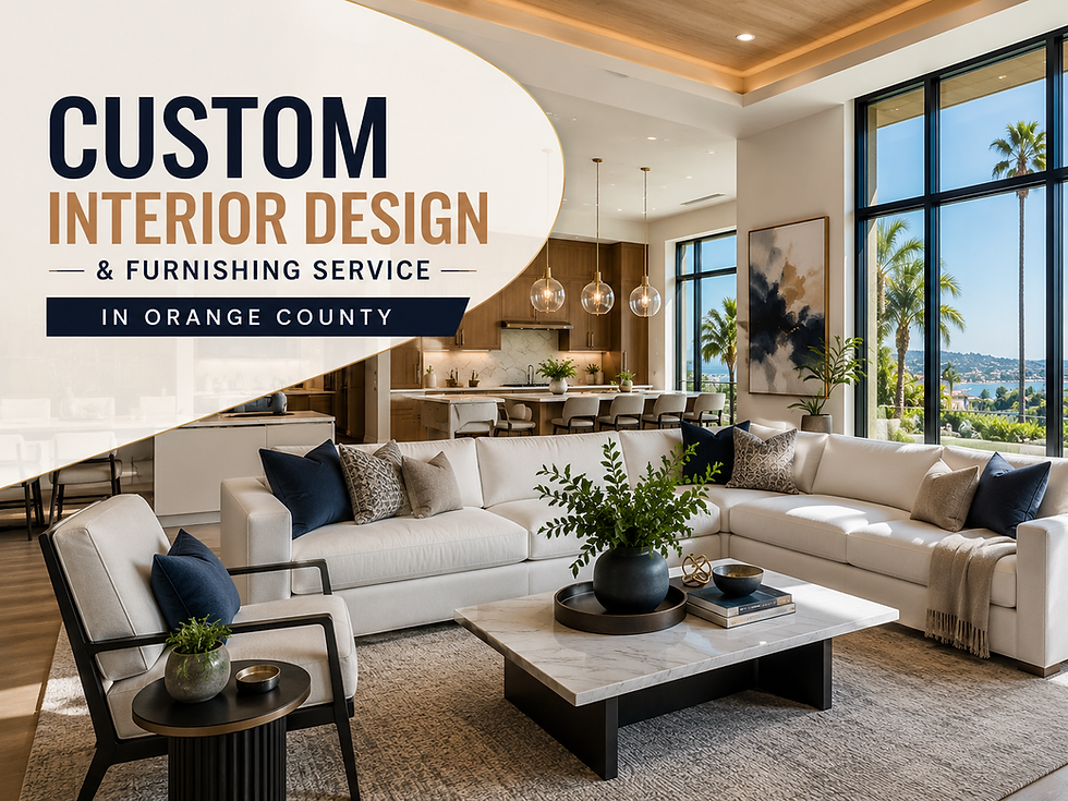 Custom Interior Design & Furnishing Service In Orange County