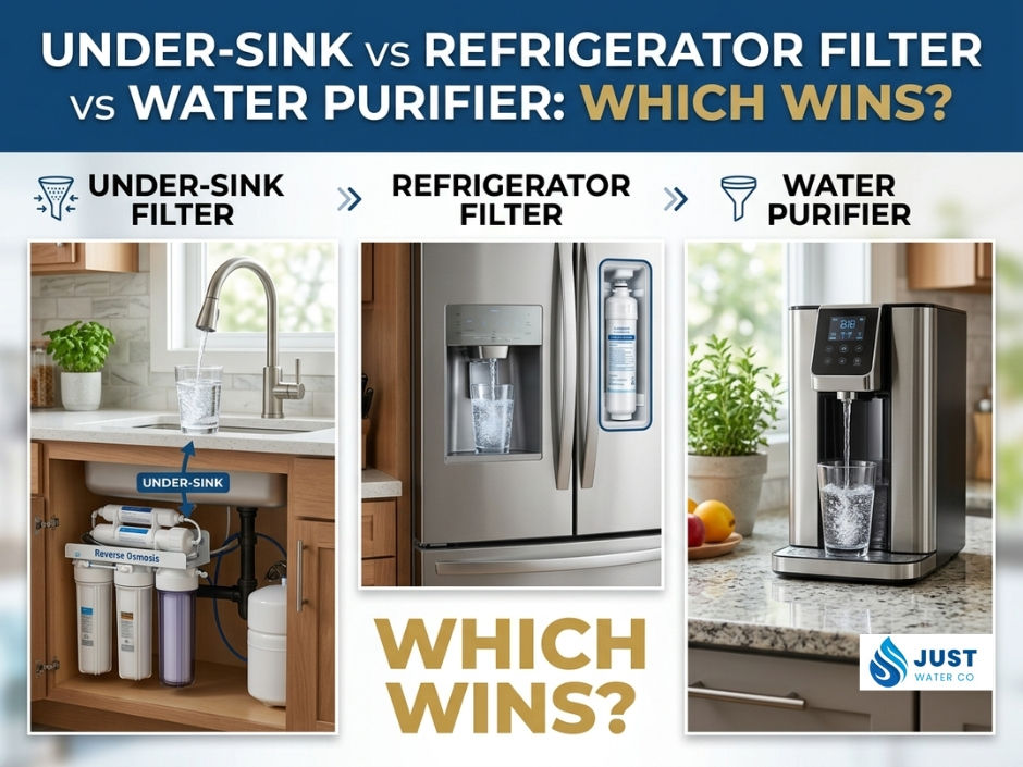Under-Sink vs Refrigerator Filter vs Water Purifier: Which Wins?