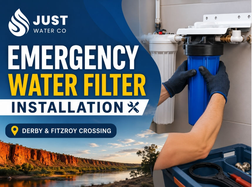 Emergency water filter installation in Derby and Fitzroy Crossing.