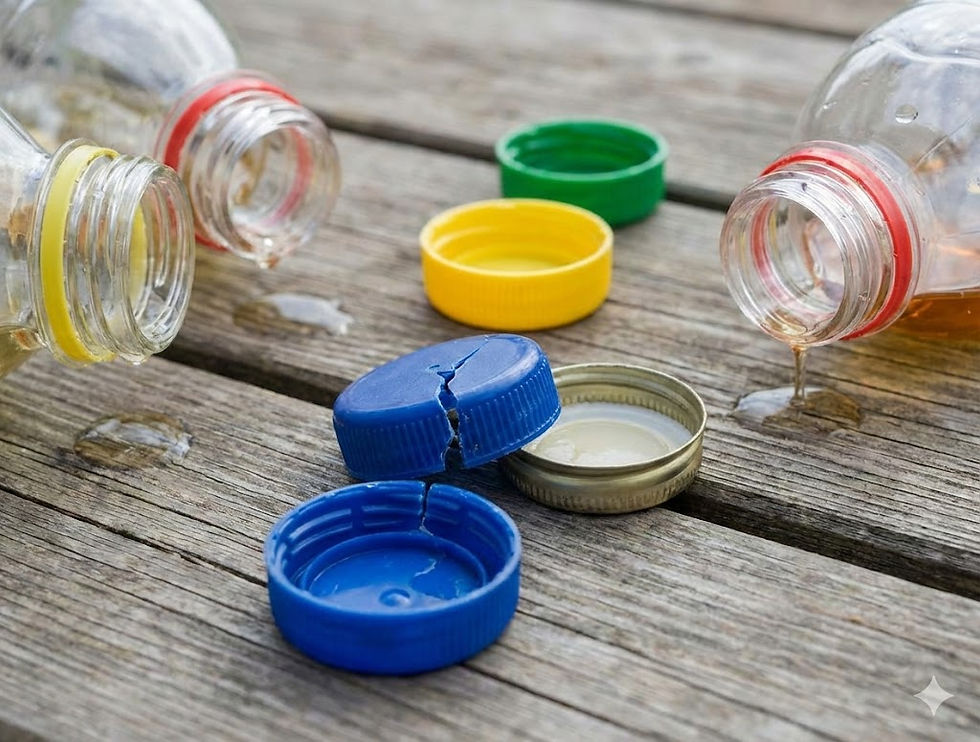 The Failure of bottle cap closures Integrity