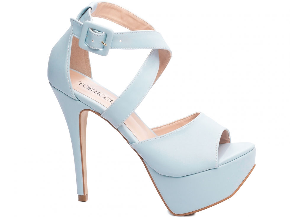 Sandália Meia Pata Salto Alto Fino