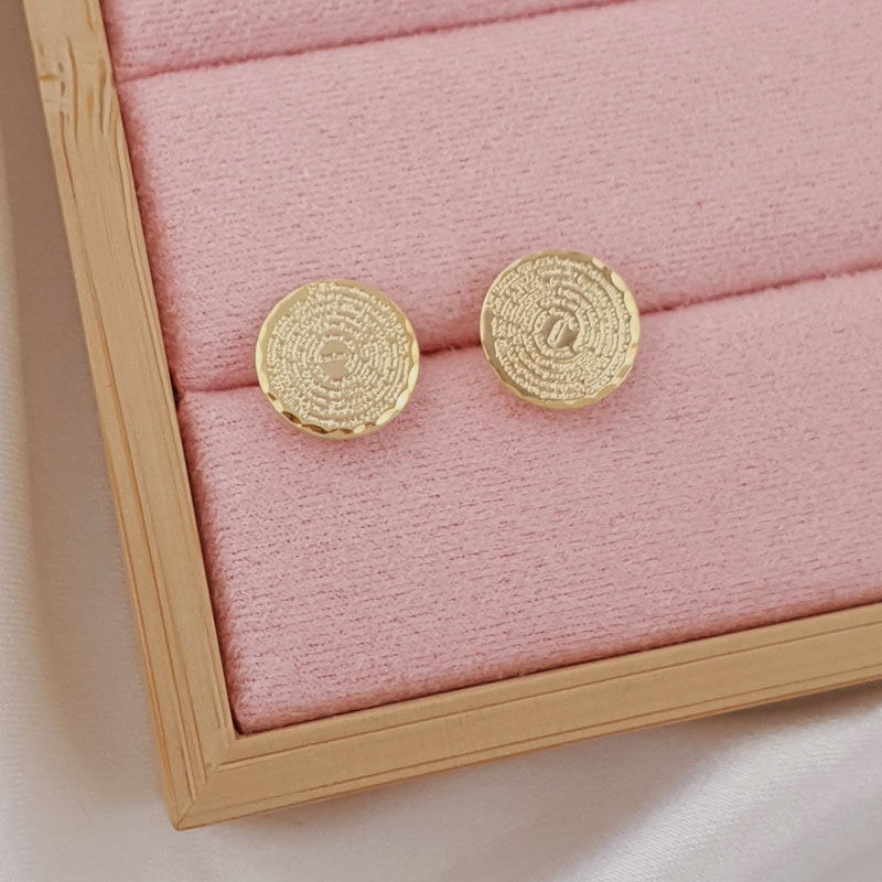 Brinco Oração Pai Nosso Folheado