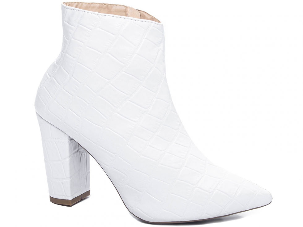 Miniatura: Bota Cano Curto Bico Fino   Napa Croco