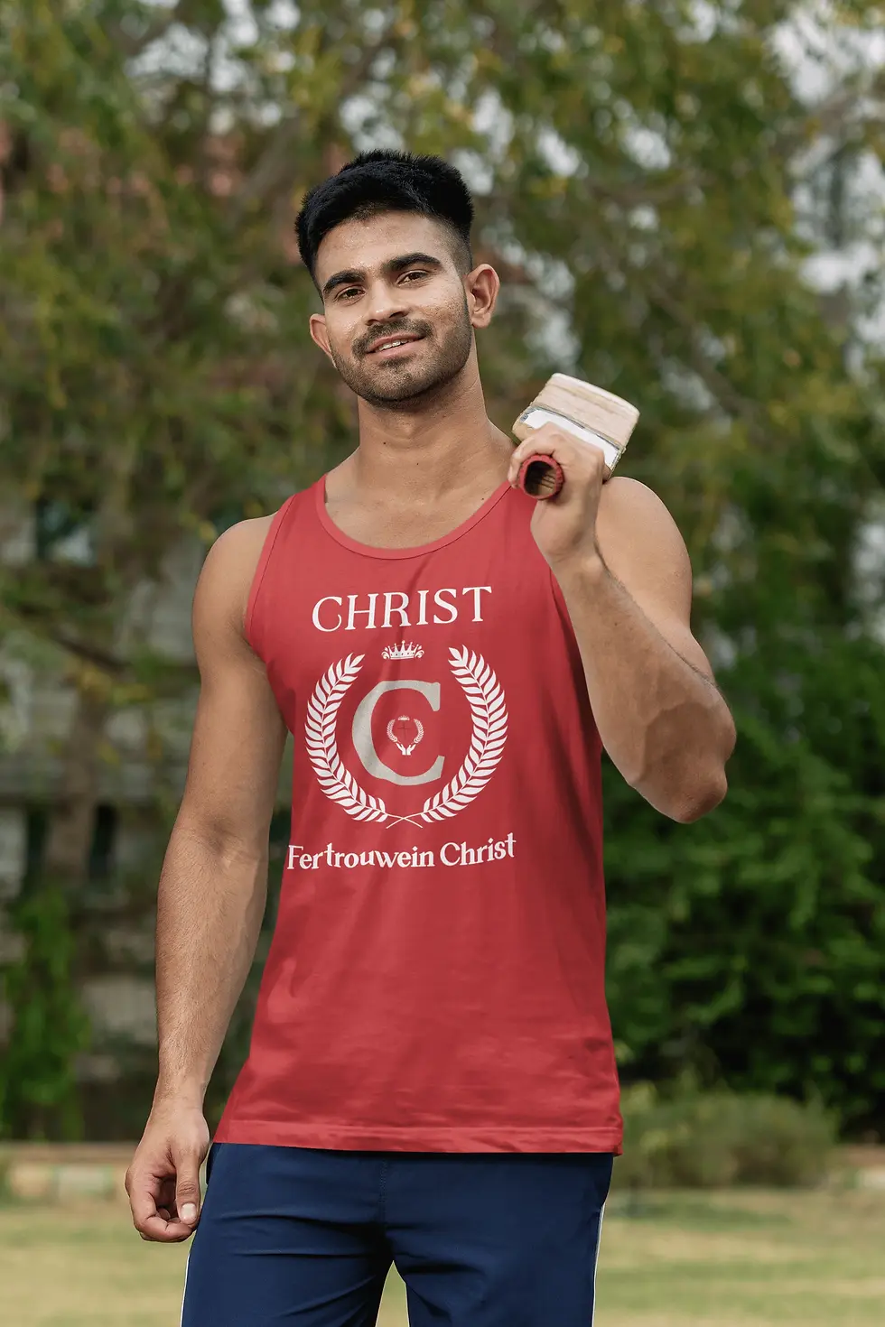 Thumbnail: #40. Tank (Color Options) Men "Christ-Life" (White Logo)