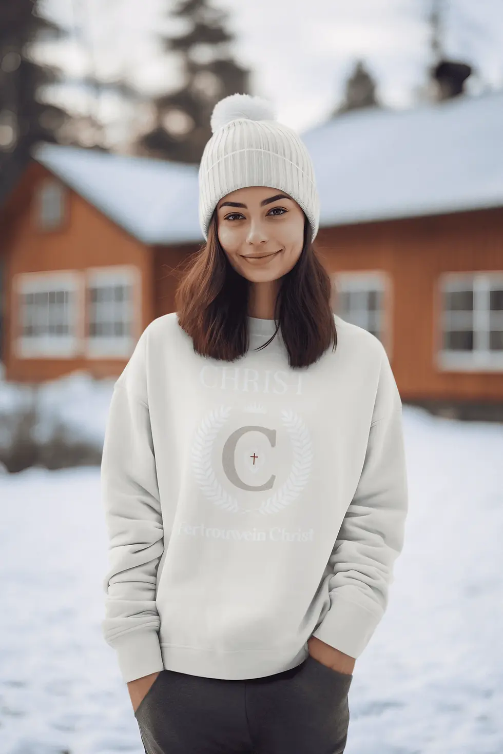 Thumbnail: #46. Sweat Shirt (Color Options) Women "Genesis" (White Logo)