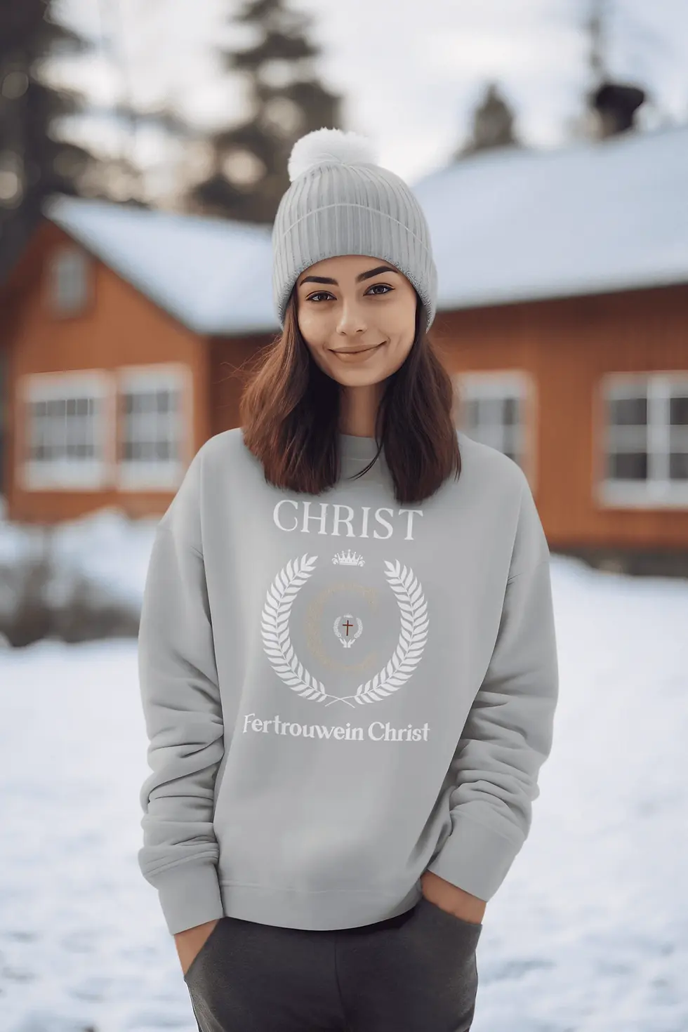 Thumbnail: #46. Sweat Shirt (Color Options) Women "Genesis" (White Logo)