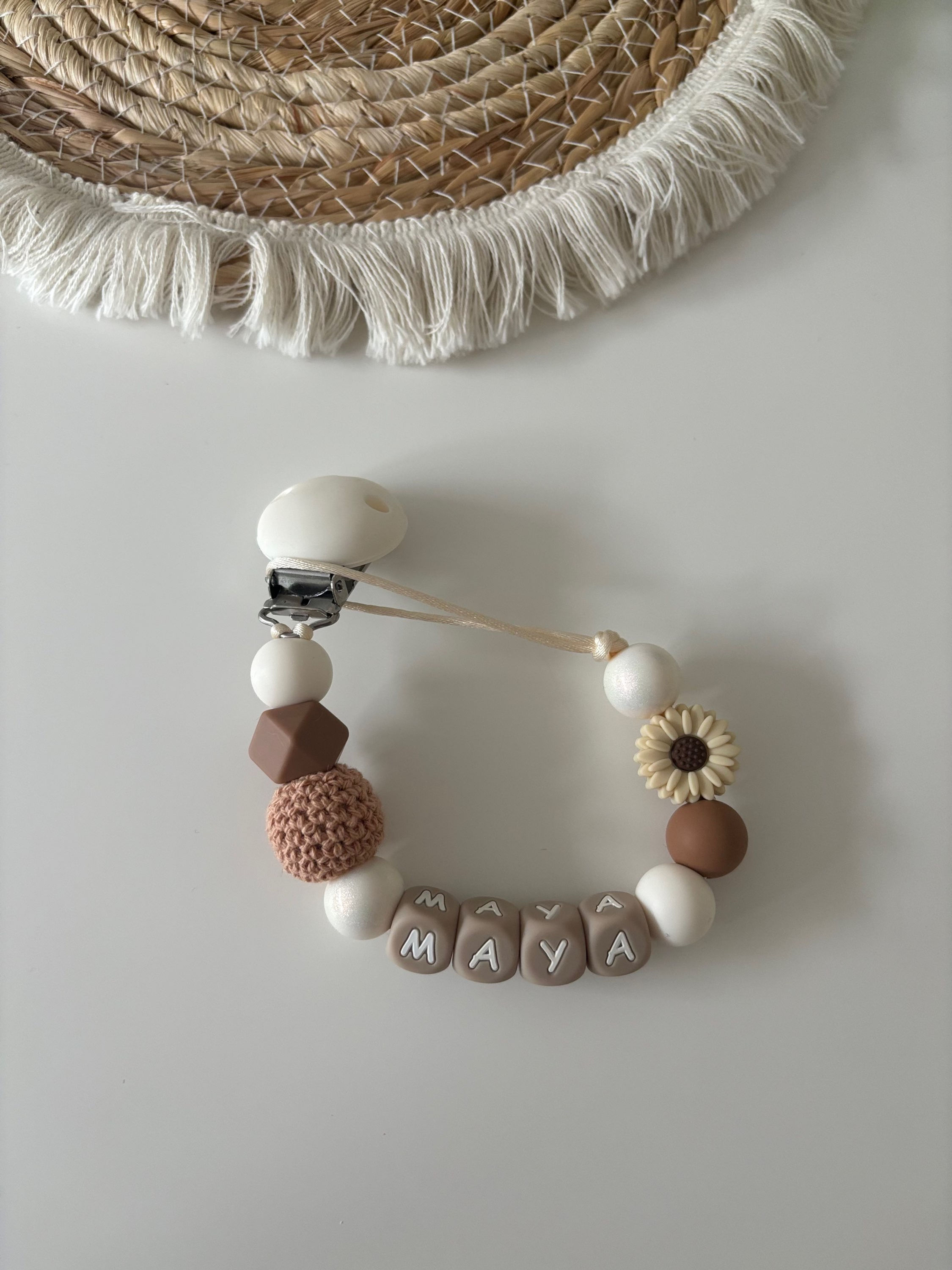 Speenkoord met naam “Maya”