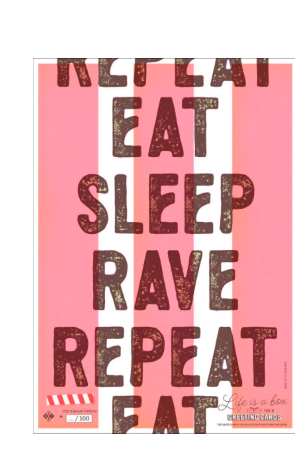 Poster Eat sleep rave repeat