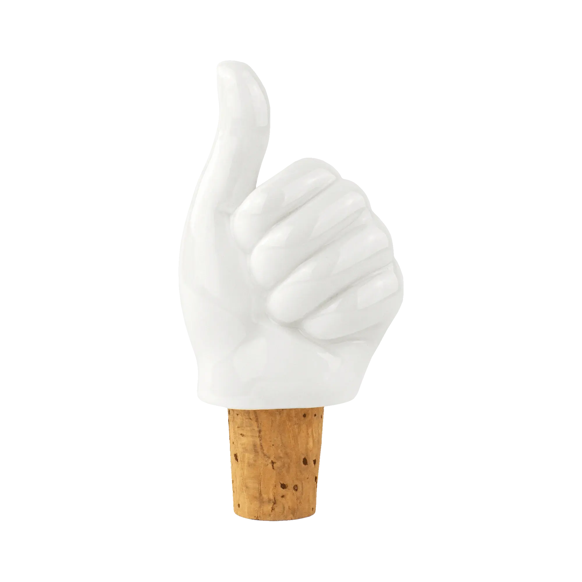 Wijnstop duim omhoog