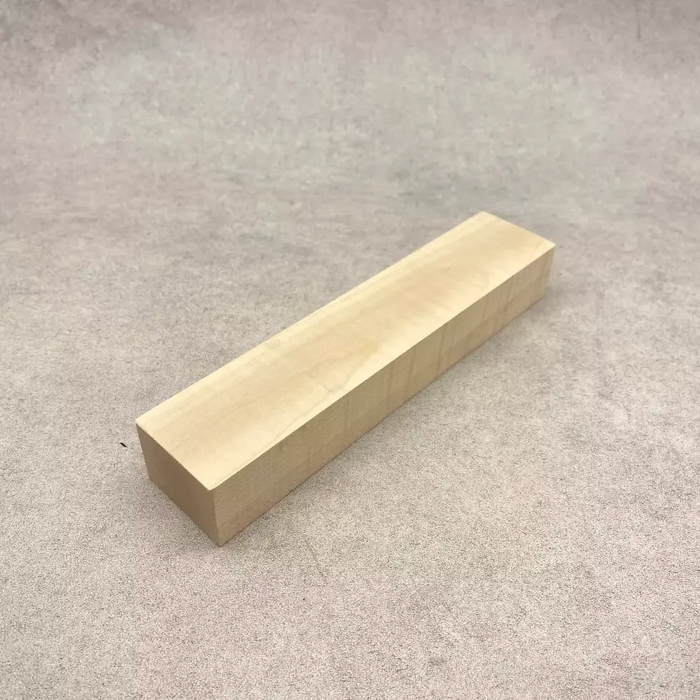 Ebauche d'Erable Ondé (Acer saccharum Marshall) 246x53x37mm - #908