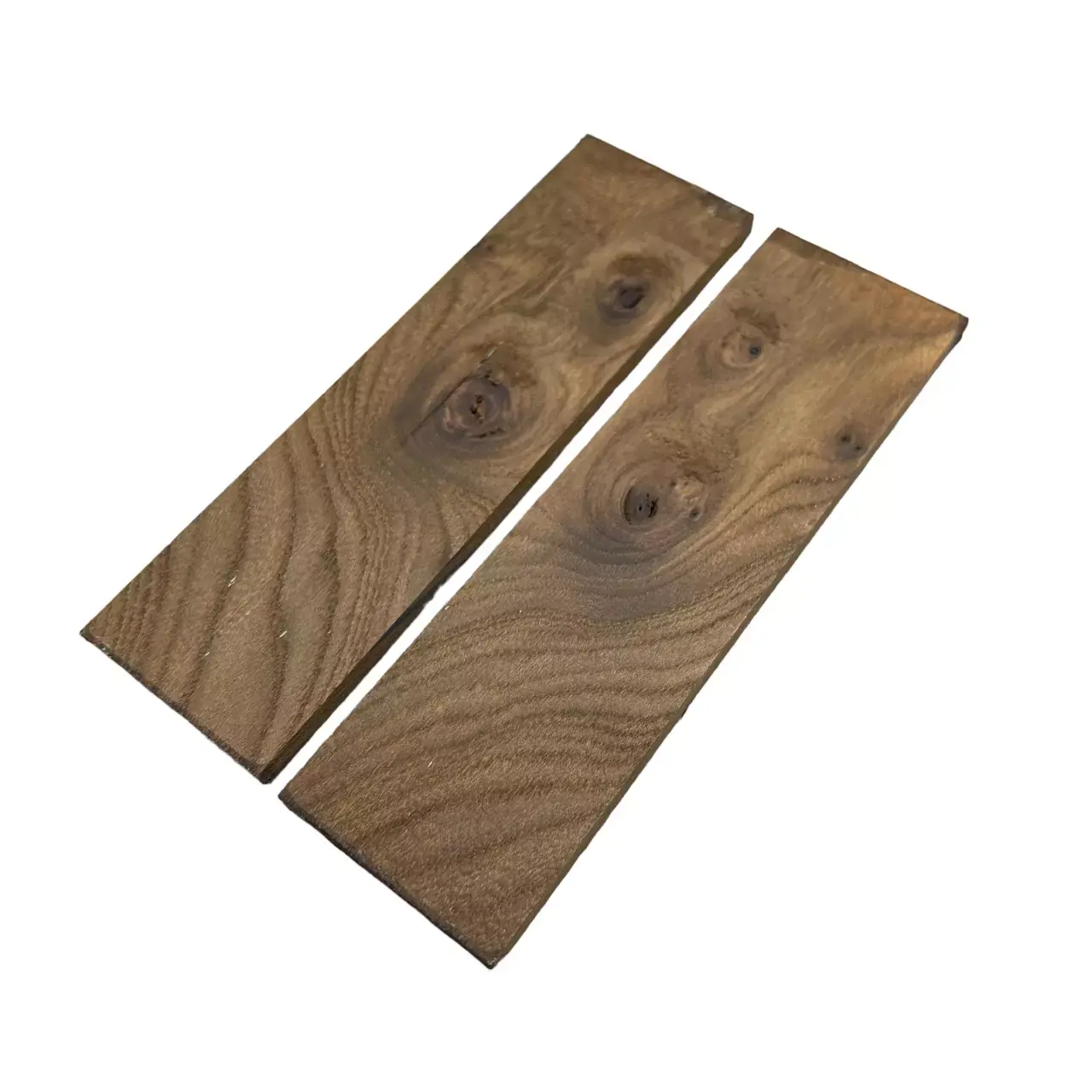 Paire de plaquettes Loupe d'Ome (Ulmus)